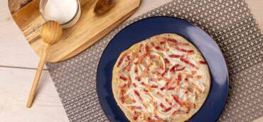 FLAMMKUCHEN, PIZZA ALEMANA CON TOCINO AHUMADO PEÑARANDA